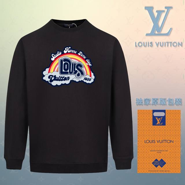 顶级版本 官网品质 配送独家图片原版包装 路易威登 Louis Vuitton 现货秒发 2024秋冬新款毛圈卫衣 搭配重工高端数码3D个性logo印花工艺，设