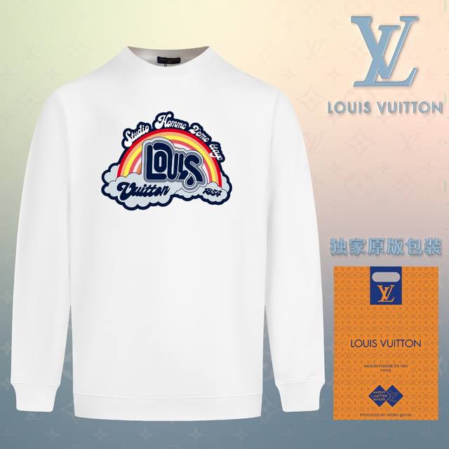 顶级版本 官网品质 配送独家图片原版包装 路易威登 Louis Vuitton 现货秒发 2024秋冬新款毛圈卫衣 搭配重工高端数码3D个性logo印花工艺，设