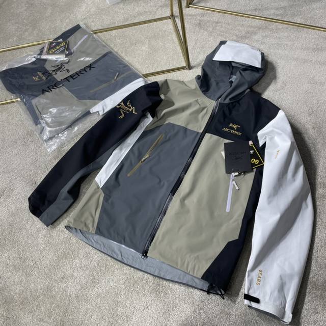 Arc‘Teryx X Beams Beta Jacket始祖鸟2Ssfw最新拼色户外机能硬壳冲锋衣外套 情侣款 顶级最高版本，天花板级别重工好货，配送全套包装