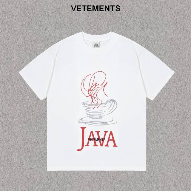 Vetements 维特萌 刺绣艺术感图案，休闲宽松短袖t恤男女同款 高版本 尺码：Xs-L 颜色：黑色，白色