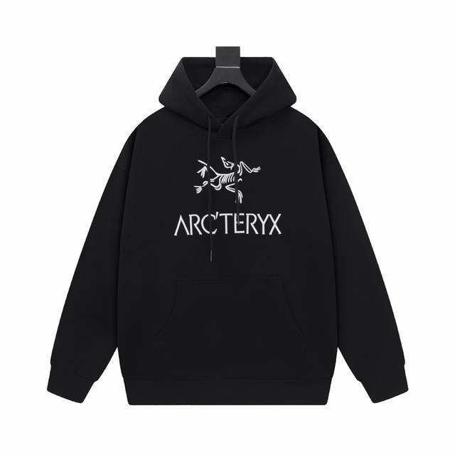 Arcteryx 始祖鸟 2024Ss新款刺绣连帽卫衣，采用最新面料，Logou高定刺绣，高品质工艺！衣服走线固定超级好，采用定织定染纯棉毛圈面料420克纯棉卫