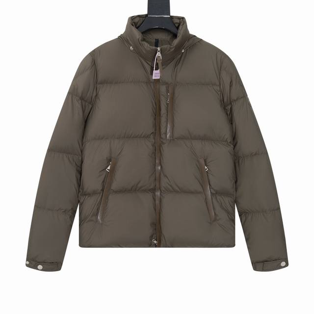 高版］ 上新 Moncler 蒙口 24Fw Besbre 皮拉链短款男女羽绒服- 炸裂新品 设计时尚百搭舒适透气、隐藏帽蒙口羽绒服 同步发售！设计感与颜值爆棚