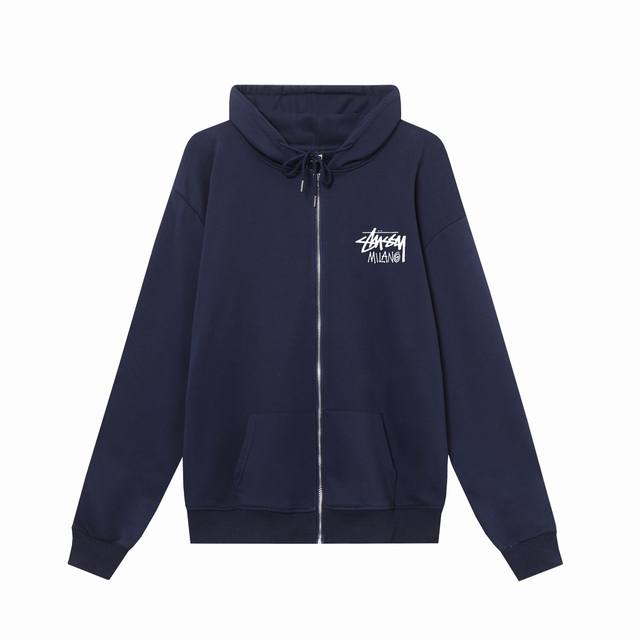 款号hn323 高品质版本，区别通货 斯图西 Stussy 米兰城市限定印花卫衣男女同款 -面料精选3 克毛圈面料 手感柔软舒适 吸汗透气. -百搭款 原单品质