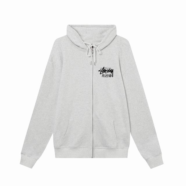 款号hn323 高品质版本，区别通货 斯图西 Stussy 米兰城市限定印花卫衣男女同款 -面料精选3 克毛圈面料 手感柔软舒适 吸汗透气. -百搭款 原单品质