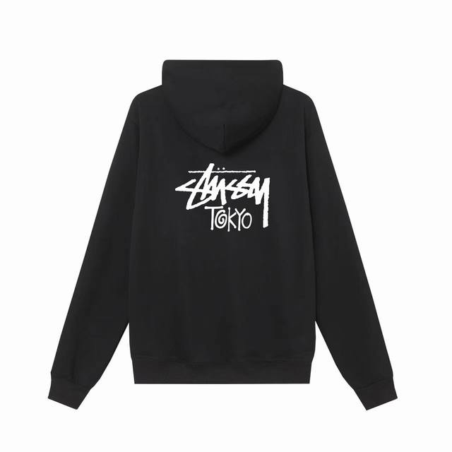 款号hn1028 高品质版本，区别通货 斯图西 Stussy 东京城市限定印花卫衣男女同款 -面料精选390克毛面料 手感柔软舒适 吸汗透气. -百搭款 原单品