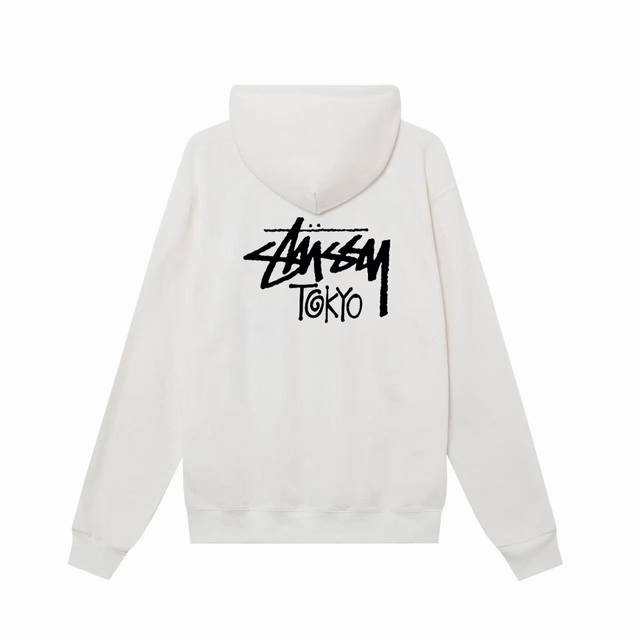 款号hn1028 高品质版本，区别通货 斯图西 Stussy 东京城市限定印花卫衣男女同款 -面料精选390克毛面料 手感柔软舒适 吸汗透气. -百搭款 原单品