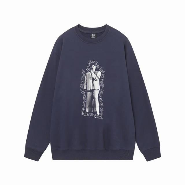 款号hn230 高品质版本，区别通货 斯图西 Stussy X Talking Heads 联名款 Fw23 Stop Making Sense Tee 麦克风