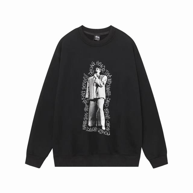 款号hn230 高品质版本，区别通货 斯图西 Stussy X Talking Heads 联名款 Fw23 Stop Making Sense Tee 麦克风