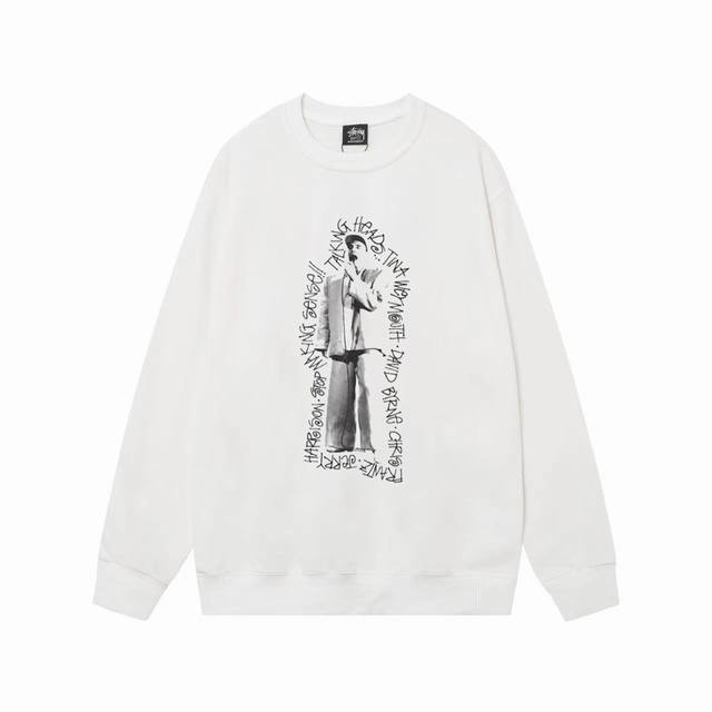 款号hn230 高品质版本，区别通货 斯图西 Stussy X Talking Heads 联名款 Fw23 Stop Making Sense Tee 麦克风