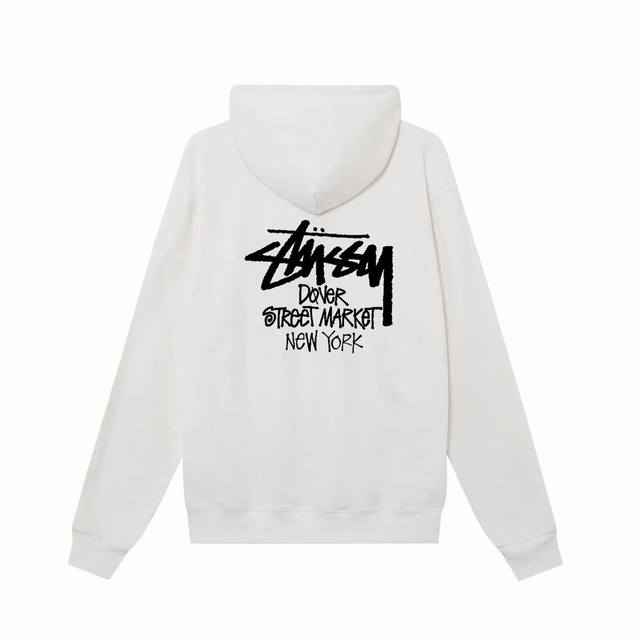 款号hn1015 高品质版本，区别通货 Stussy 斯图西 Dsm城市限定系列 New York 纽约印花卫衣 -面料精选390克毛圈面料 手感柔软舒适 吸汗