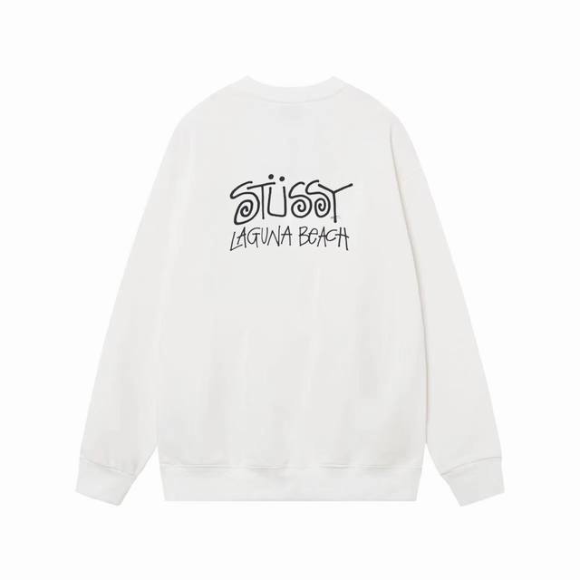 款号hn217 高品质版本，区别通货 Stussy 斯图西 三方联名款our Legacy Laguna Tee印花男女卫衣 -面料精选390克毛圈面料 手感柔