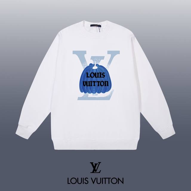 Louis Vuitton 路易威登 24Ss 经典圆领卫衣 1:1对版定制面料420克大毛圈高克重百分百纯棉 双针车线跨缝工艺 配套同缸1X1紧密高克重螺纹