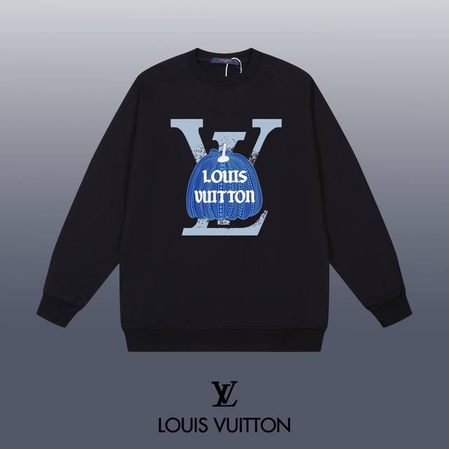 Louis Vuitton 路易威登 24Ss 经典圆领卫衣 1:1对版定制面料420克大毛圈高克重百分百纯棉 双针车线跨缝工艺 配套同缸1X1紧密高克重螺纹