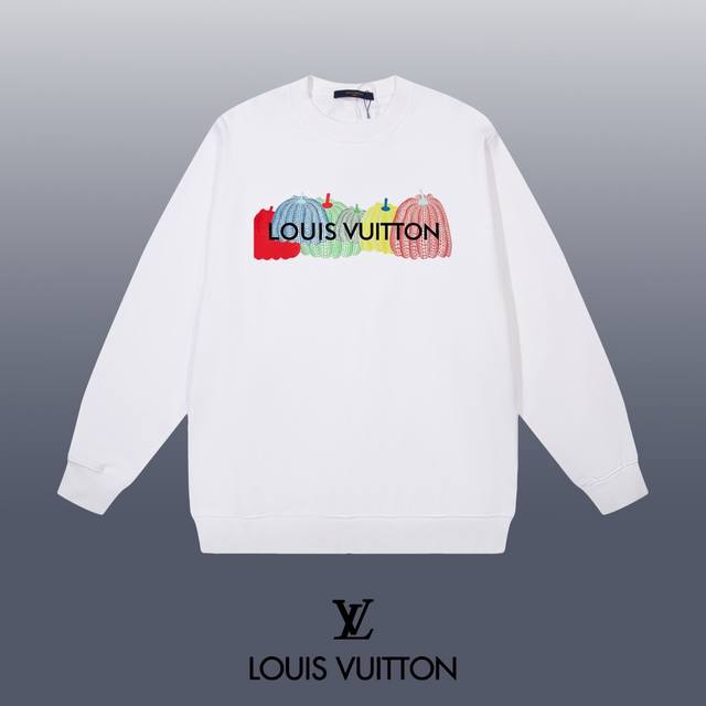 Louis Vuitton 路易威登 24Ss 经典圆领卫衣 1:1对版定制面料420克大毛圈高克重百分百纯棉 双针车线跨缝工艺 配套同缸1X1紧密高克重螺纹