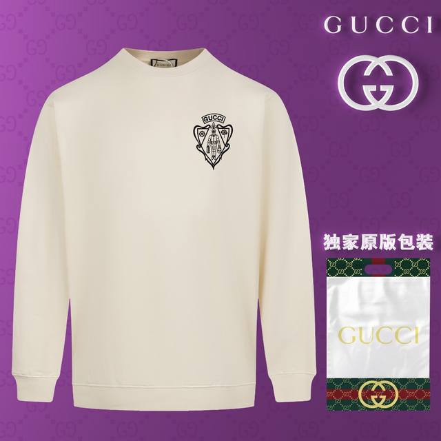 顶级版本 官网品质 配送独家图片原版包装 古驰 Gucci 现货秒发 2024秋冬新款毛圈卫衣 搭配重工高端数码3D个性logo印花工艺，设计独特，做工细致完美