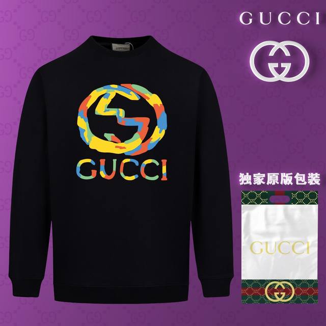 顶级版本 官网品质 配送独家图片原版包装 古驰 Gucci 现货秒发 2024秋冬新款毛圈卫衣 搭配重工高端数码3D个性logo印花工艺，设计独特，做工细致完美