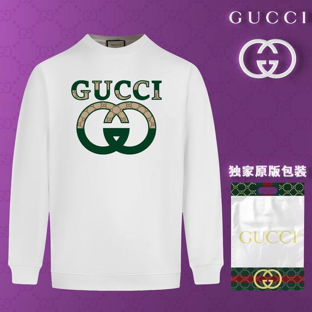 顶级版本 官网品质 配送独家图片原版包装 古驰 Gucci 现货秒发 2024秋冬新款毛圈卫衣 搭配重工高端数码3D个性logo印花工艺，设计独特，做工细致完美