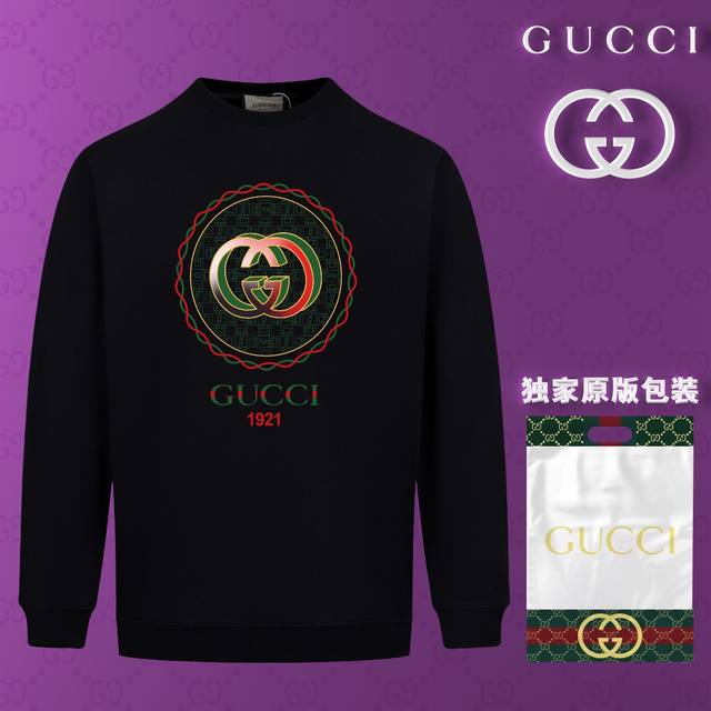 顶级版本 官网品质 配送独家图片原版包装 古驰 Gucci 现货秒发 2024秋冬新款毛圈卫衣 搭配重工高端数码3D个性logo印花工艺，设计独特，做工细致完美