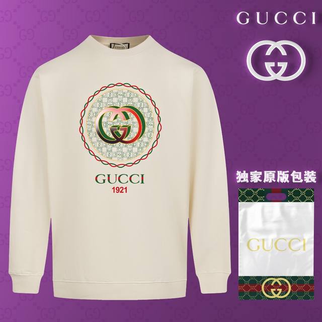 顶级版本 官网品质 配送独家图片原版包装 古驰 Gucci 现货秒发 2024秋冬新款毛圈卫衣 搭配重工高端数码3D个性logo印花工艺，设计独特，做工细致完美