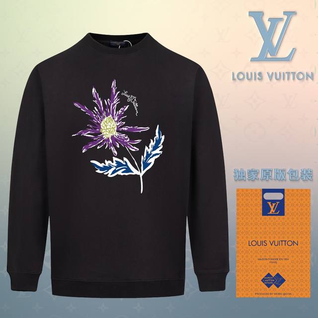 顶级版本 官网品质 配送独家图片原版包装 路易威登 Louis Vuitton 现货秒发 2024秋冬新款毛圈卫衣 搭配重工高端数码3D个性logo印花工艺，设