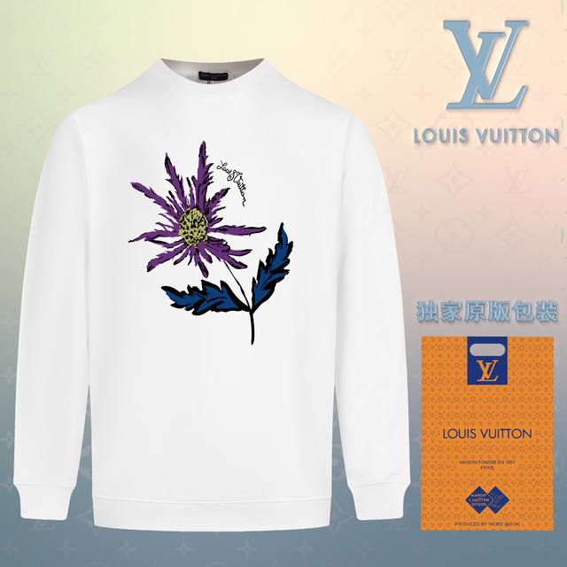 顶级版本 官网品质 配送独家图片原版包装 路易威登 Louis Vuitton 现货秒发 2024秋冬新款毛圈卫衣 搭配重工高端数码3D个性logo印花工艺，设