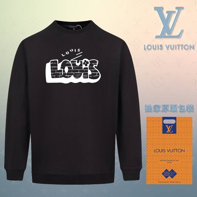 顶级版本 官网品质 配送独家图片原版包装 路易威登 Louis Vuitton 现货秒发 2024秋冬新款毛圈卫衣 搭配重工高端数码3D个性logo印花工艺，设