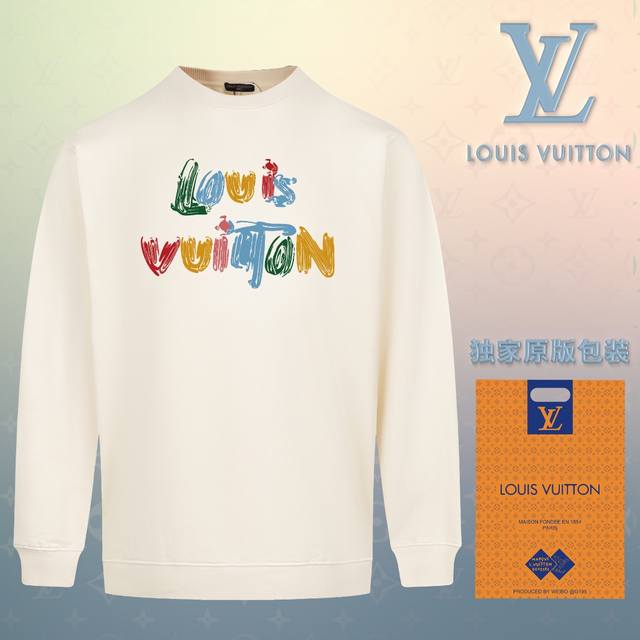 顶级版本 官网品质 配送独家图片原版包装 路易威登 Louis Vuitton 现货秒发 2024秋冬新款毛圈卫衣 搭配重工高端数码3D个性logo印花工艺，设