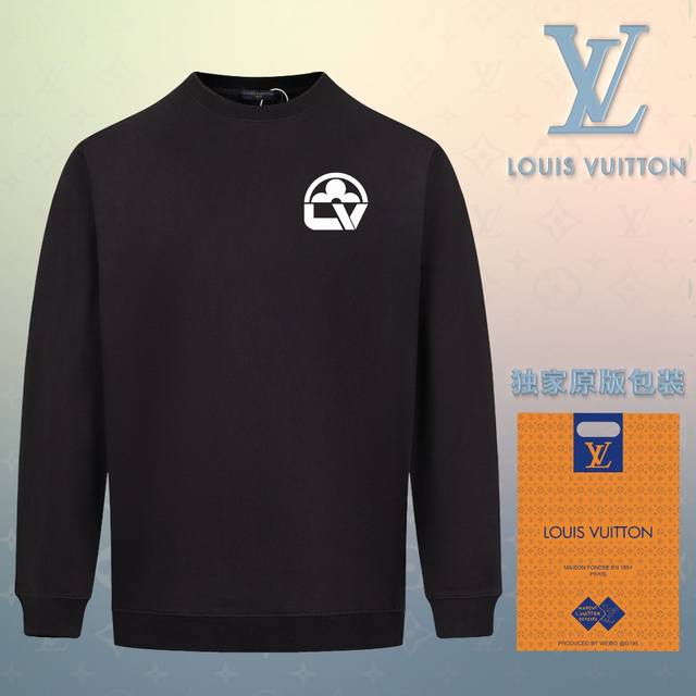 顶级版本 官网品质 配送独家图片原版包装 路易威登 Louis Vuitton 现货秒发 2024秋冬新款毛圈卫衣 搭配重工高端数码3D个性logo印花工艺，设