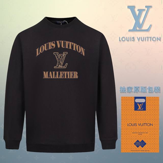 顶级版本 官网品质 配送独家图片原版包装 路易威登 Louis Vuitton 现货秒发 2024秋冬新款毛圈卫衣 搭配重工高端数码3D个性logo印花工艺，设