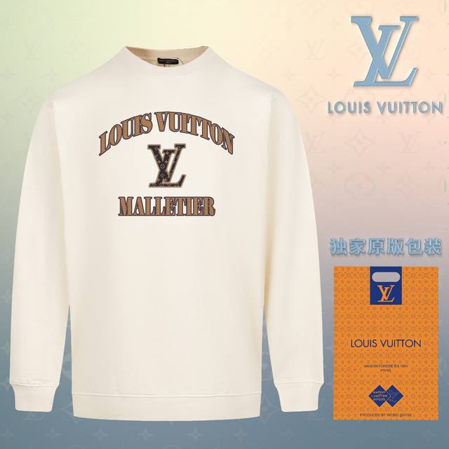 顶级版本 官网品质 配送独家图片原版包装 路易威登 Louis Vuitton 现货秒发 2024秋冬新款毛圈卫衣 搭配重工高端数码3D个性logo印花工艺，设