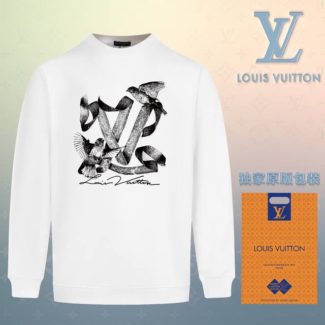 顶级版本 官网品质 配送独家图片原版包装 路易威登 Louis Vuitton 现货秒发 2024秋冬新款毛圈卫衣 搭配重工高端数码3D个性logo印花工艺，设