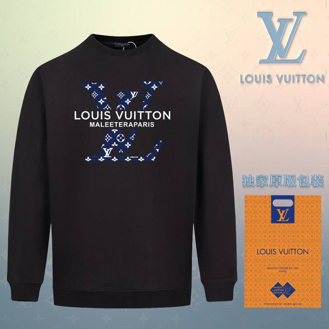 顶级版本 官网品质 配送独家图片原版包装 路易威登 Louis Vuitton 现货秒发 2024秋冬新款毛圈卫衣 搭配重工高端数码3D个性logo印花工艺，设