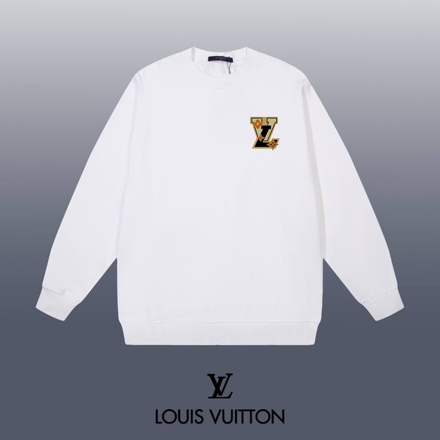 Louis Vuitton 路易威登 24Ss 经典圆领卫衣 1:1对版定制面料420克大毛圈高克重百分百纯棉 双针车线跨缝工艺 配套同缸1X1紧密高克重螺纹