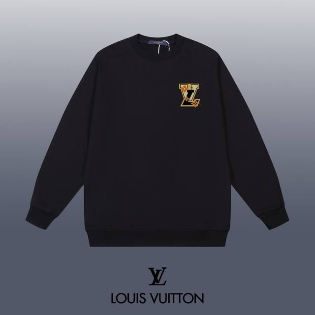 Louis Vuitton 路易威登 24Ss 经典圆领卫衣 1:1对版定制面料420克大毛圈高克重百分百纯棉 双针车线跨缝工艺 配套同缸1X1紧密高克重螺纹