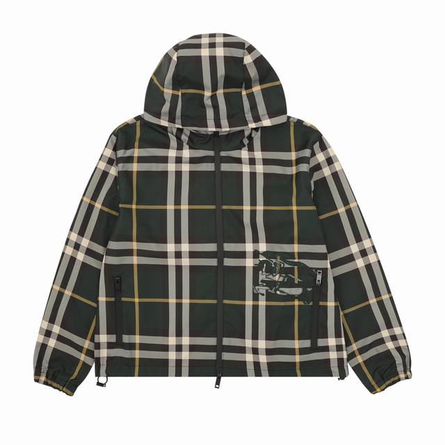 Burberry 巴宝莉 新款格纹战马拉链外套 Size：Xs-L