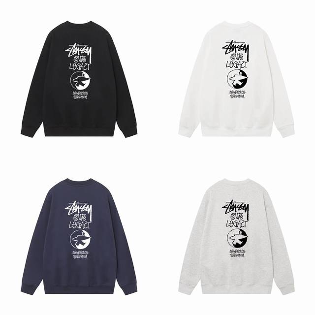 款号hn236 高品质版本，区别通货 斯图西 Stussy X Our Legacy 联名款 冲浪限定印花卫衣同款 -面料精选390毛圈面料 手感柔软舒适 吸汗