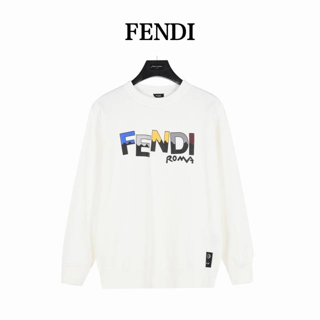 Fendi 芬迪 趣味动漫字母发泡印花圆领卫衣 男女同款全新美学灵感趣味设计,渠道性质精品。让整体造型设计更加优雅时尚，今夏最火系列，无数明星潮人追捧。裁剪工艺