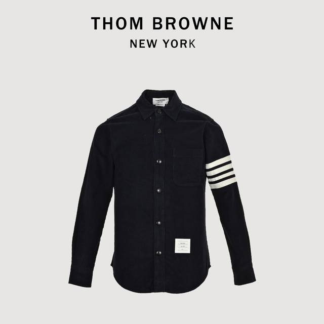 Thom Browne 汤姆布朗 Tb 24Fw 灯芯绒四杠衬衫 采用正品面料灯芯绒定制面料 采用意大利制造产地小标 成分100%棉 原版开货 扣子采用四合扣