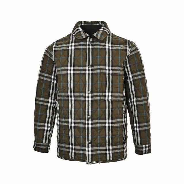 Burberry 巴宝莉24Fw 复古菱格绗缝双面面穿棉服外套 复古高级棉服。罗级立领拼接菱格洐缝外套，闭眼入的经典款，完全不挑人穿，时髦与保暖兼具，上身就是显