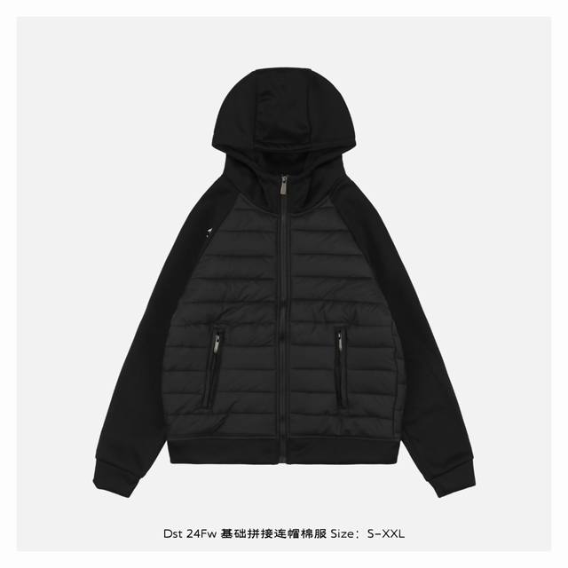 Descente 迪桑特 24Fw 基础拼接连帽棉服 满满的高级观感，简单而不简约，无论是面料材质上还是整体轮廓，都兼备时尚造型感和良好的御寒功效，并带来舒适的