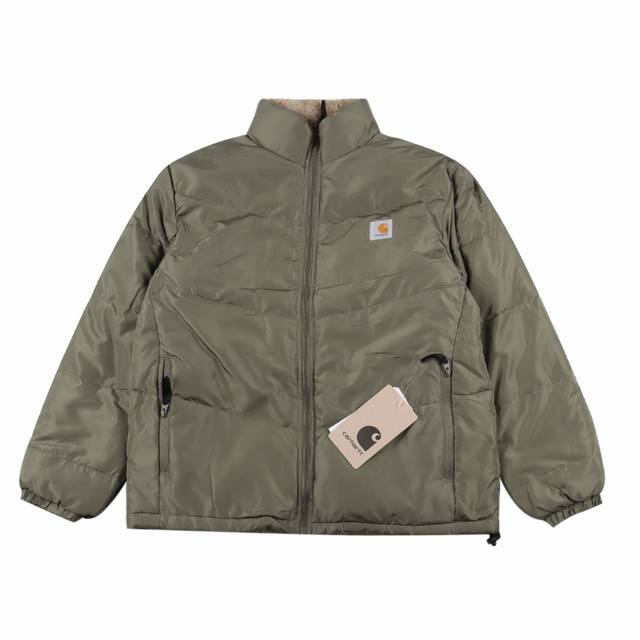 Carhartt Wip双面穿羽绒外套 男装经典logo标 胸口经典方块logo 原版定制面料 上身效果非常好 超级超级保暖 时尚又个性 超级百搭好看的羽绒服外