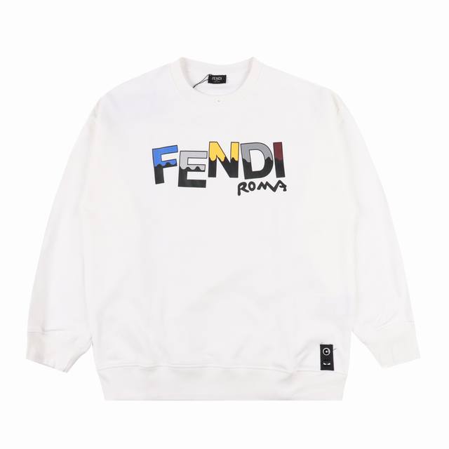 Fendi 芬迪 趣味动漫字母发泡印花圆领卫衣 男女同款全新美学灵感趣味设计,渠道性质精品。让整体造型设计更加优雅时尚，今夏最火系列，无数明星潮人追捧。裁剪工艺