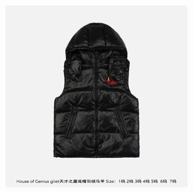 House Of Genius Gilet天才之屋连帽羽绒马甲 这次house Of Genius的胶囊系列由highsnobiety的创办人davidfisc