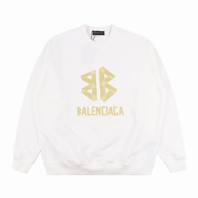 Balenciaga巴黎世家美纹胶带印花长袖圆领卫衣 高端版本！专柜定制460克大毛圈面料 透气舒适度高，细节无可挑剔，品牌元素设计理念，体现高品质。手感细腻柔