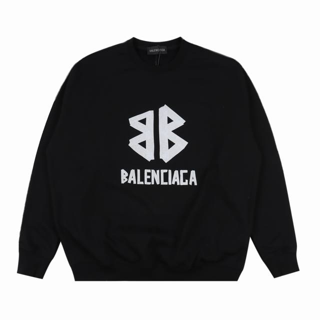 Balenciaga巴黎世家美纹胶带印花长袖圆领卫衣 高端版本！专柜定制460克大毛圈面料 透气舒适度高，细节无可挑剔，品牌元素设计理念，体现高品质。手感细腻柔