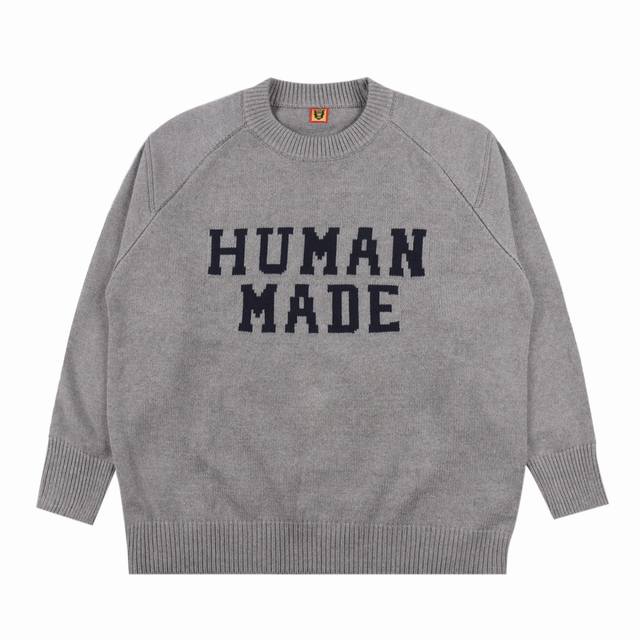 Human Made秋冬新款老虎毛衣 Human Made 以vintage风格的复古感设计而闻名human的毛衣款式已经完全拿捏了 攻克最难引塔夏织法 手工提