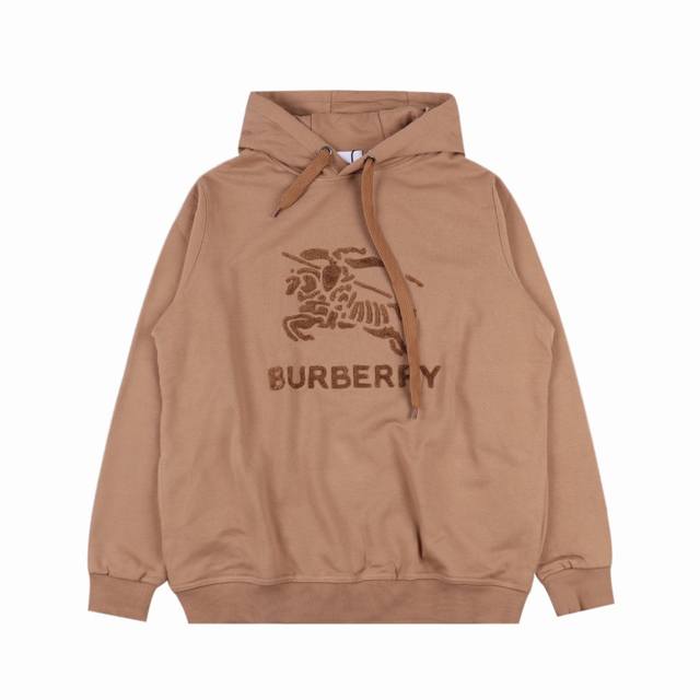 Burberry 巴宝莉 毛巾绣战马连帽卫衣 别样风华的时尚款卫衣来自全新分享型创作.单穿内搭皆适宜. 毛圈棉面料,精梳针织制作,呈现油润水洗复古的自然色泽,柔