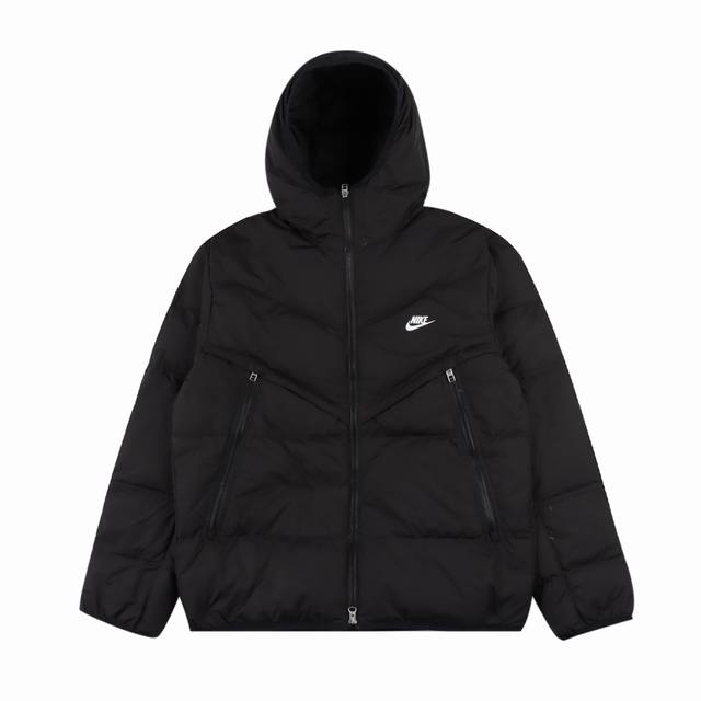 Nike 耐克 24Fw 风行者系列小勾连帽羽绒服 面材采用30D棉感防水防冻 轻盈保暖设计 无惧寒冷天气 Storm-Fit 技术 让你在不良天气中也能保持舒