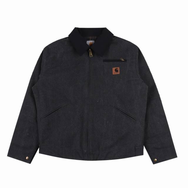 Carhartt 卡哈特 24Fw J97工装夹克外套 夹克外套全部用的是15盎司以上的厚帆布，内里衬布添加了30羊毛，保暖性翻了一倍。成衣水洗且所有的颜色全部