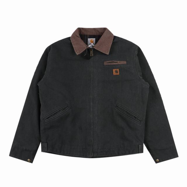 Carhartt 卡哈特 24Fw J97工装夹克外套 夹克外套全部用的是15盎司以上的厚帆布，内里衬布添加了30羊毛，保暖性翻了一倍。成衣水洗且所有的颜色全部